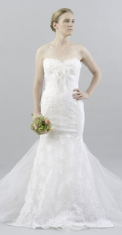 Mira Zwillinger 'Vivienne' Strapless Lace Dress