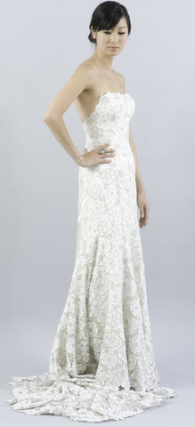 Pnina Tornai Floral Lace Dress