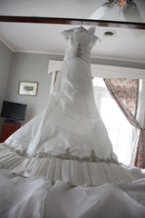 Kenneth Pool 'Marlene' Satin Trumpet Wedding Dress