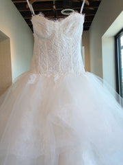 Monique Lhuillier 'Rapture' High Low Wedding Dress Hanging