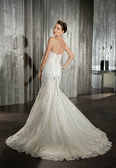Demetrios Strapless Wedding Dress Style 7519 Back Wide
