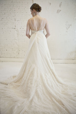 Vera Wang English Netting A-Line Gown