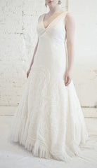 Vera Wang English Netting A-Line Gown front