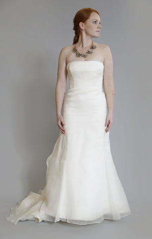 Vera Wang Elegant Silk A-Line Dress