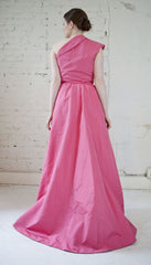 Oscar de la Renta
Silk Faille
Pink Flamingo
Floor length
One Shoulder
Party Dress
back