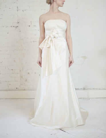 Jenny Lee Silk Duchess Satin Gown