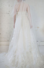 Vera Wang Luxe Lace & Satin A-Line back