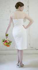 Oscar de la Renta
Style 92E87
Silk
Sheath
Strapless
Ivory
Short Dress
Wedding Dress
back