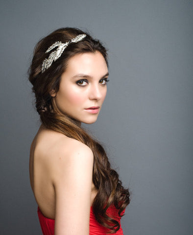 Crystal Feather Headpiece