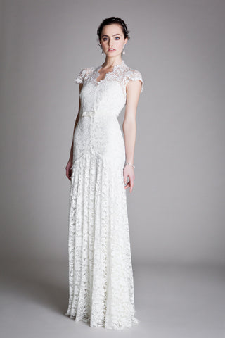 Temperley London Lace Cap Sleeve Amoret Wedding Dress