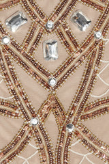 Temperley London Pale Pink Poison Embellished Tulle Gatsby Detail