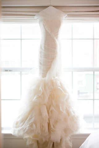 Vera Wang 'June' Chantilly Lace Mermaid Wedding Dress